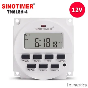 Sinotimer TM618H-4 LCD Digitálny Časovač Mikropočítačový Času Spínača S Časovač Funkcia 12v dc/AC 220VAC 110VAC 5VDC