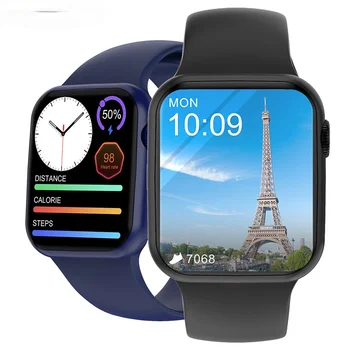 Smart Hodinky Mužov IWO W66 DT100 Smartwatch 2021 Bluetooth Hovor 1,75 Palec Prispôsobiť Split Screen Display IP68 Ženy Na IWO 13 W46