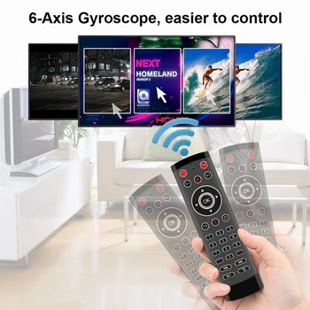 T1 Pro Hlas, Diaľkové Ovládanie 2.4 G Air Bezdrôtové Myši Ovládanie Hlasom Gyro, IR Diaľkové ovládanie s 2 IR-Vzdelávanie pre Android Tv Box