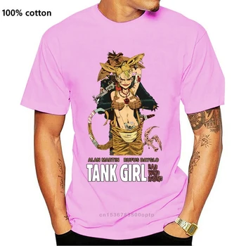 Tank Girl T Shirt Komické Klokan Fajčenie Tankgirl Darček Cartoon pánskej Módy T-shirt