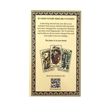 Tetovanie Tarot Doskové Hry, Zábava Tvorivé Veštenie Karty S anglické PDF Sprievodca Pre Dospelých Tarot Karty Oracle