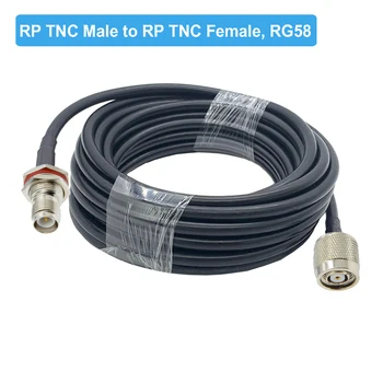 TNC RG58 Pigtail TNC Žena na RP-TNC Muž ANTÉNNY Predlžovací Kábel 50 Ohm Koaxiálny Jumper 50 cm Kábel 1M 2M 5M 10 M 15M 20 M