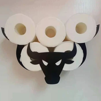 Toaletný Papier Tissue Skladovacie Regály Ovce Štýl Dekorácie Kúpeľňové Doplnky Tkaniva Uterák Držiteľov Stojan Papier Kúpeľňa Skladovanie