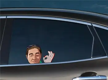 Tvorivosť 3D Drift King Keiichi Tsuchiya Nepozerať Auto Nálepky a Otlačkom pre Auto Window Gitara Prenosný počítač Dekorácie PVC 15x15cm