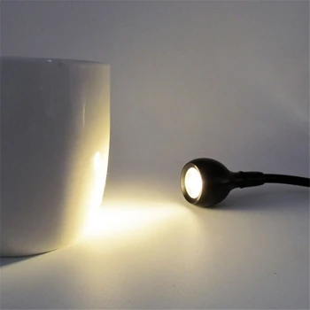 USB Svetlo Mini Led Nočné Svetlo Kovové Flexibilný Krk Biela alebo Teplá Biela Osvetlenie Prenosné Svietidlo pre PC Počítač, Notebook Notebook