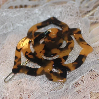 Veľkoobchod vlásenky žaba klipy dve farby Korytnačka Shell sponky do vlasov kvet vlasy ornament pokrývku hlavy pre ženy