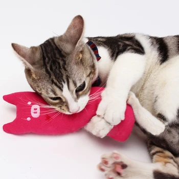 Zuby Brúsenie Catnip Hračky, Zábavné Interaktívne Plyšové Cat Hračka Pet Mačiatko Žuvanie Vokálne Pazúry Palec Skus Mint Pre Mačky Príslušenstvo