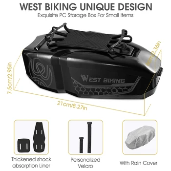 ZÁPAD CYKLISTIKA 2021 Nové Nepremokavé Cyklistické tašky Hard Shell MTB Bike Príslušenstvo Predný Rám, Top Tube Cyklistická Taška S Držiaka Telefónu