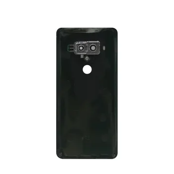 Červená Modrá Pre HTC U12 Plus Batérie Zadný Kryt Dvere, Zadné Sklo Bývanie Prípade Objektív Fotoaparátu Rám Lepidlo