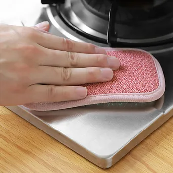 Čistenie, Dekontaminácia Obojstranné Dishcloth Kuchyňa Cleaning Tool Rag Silné Dekontaminácia Jedlo Uterák