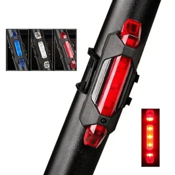Ľahké cyklistické 5 LED USB Nabíjateľné Bicykel zadné Svetlo Bicykli, Bezpečnosť na Bicykli alarm, Zadné Lampy Mtb Bike príslušenstvo príslušenstvo