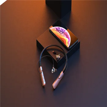 Šesť pohybujú kruhu slúchadlá slúchadlá športové neckband Vysoko-kvalitný zvuk Slúchadlá slúchadlá Basy Stereo Headset Hluku