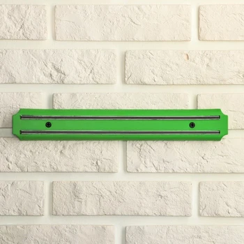 Держатель для ножей магнитный 33 см, цвет зелёный