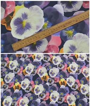 1 meter X 1.33 meter Maľovanie Kvet Materiál Prirodzený Hodvábny Krep De Chine Textílie Vintage