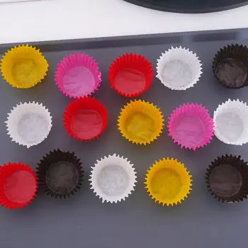 1000PCS 25x21mm Mini Farebný Papier Tortu Povrch Fólie na Pečenie Muffin Box Pohár Prípade Strany Zásobník na Tortu Formy Zdobenie Nástroje