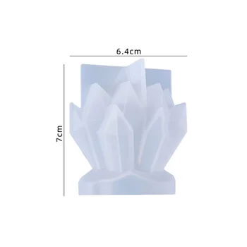1PC Konkrétne Crystal Kameň Klastra Živica na Odlievanie Silikónové Formy DIY Nepravidelný Epoxidové Ornament Remeslá