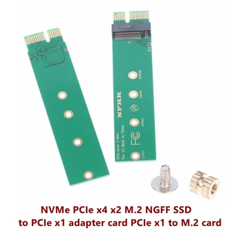 1pc NVMe PCIe x4, x2 M. 2 NGFF SSD do PCIe x1 karty adaptéra PCIe x1 M. 2 karty