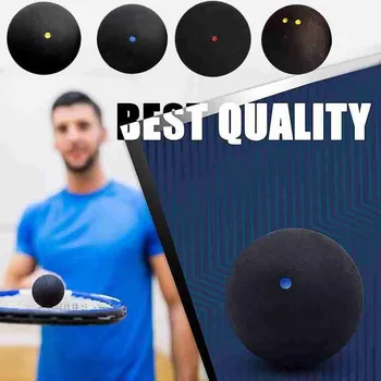 1pcs Squash Vysokú Loptu Odraziť Rýchlosť Prípravy Gumy Nováčik Pre Začiatočníkov Loptu Dot Jeden Modrá Z9J1