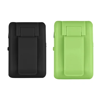 2 Ks Mini Zrkadlo Klip USB Digitálny Hudobný Prehrávač Mp3, Podpora 8 GB SD TF Karty, Čierna a Zelená
