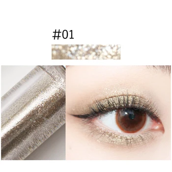 2021 6 Farieb Sequin Eyeshadow Stick Zvýrazniť Trblietavé Prirodzene Dlhotrvajúci Č Smudging Očné Tiene