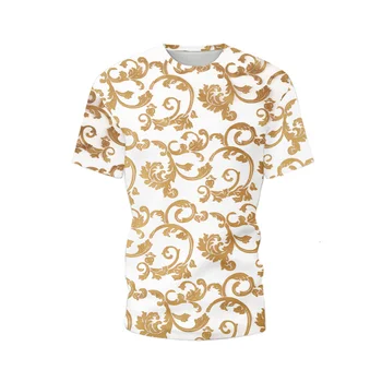 2021 Retro Etnický Prvok Vytlačené Krátke Šortky pánske Súpravy Lete Fashion T-Shirt Dve Dielna Sada Trendy Ležérne Oblečenie