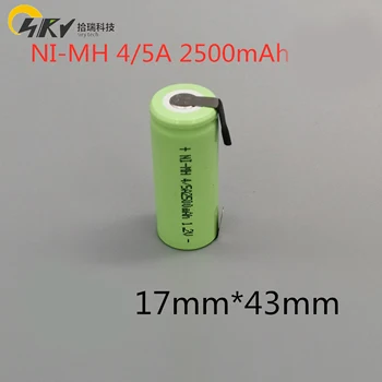 2500mah 4/5A 1.2 V Nabíjateľné Ni-MH Batérie 17430 4/5 cele s zváranie karty pre Braun Oral-B elektrická zubná kefka