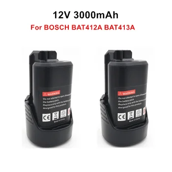 3.0 Ah 10.8 V, 12V Li-ion Nabíjateľnú Batériu, vymeňte pre BOSCH akumulátorové Elektrické vŕtací skrutkovač BAT411 BAT412 BAT412A
