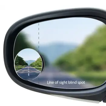 360 Stupeň HD Blind Spot Zrkadlo Na Auto Reverse Frameless Ultratenké Široký Uhol Kolo Vypuklého Zrkadla Auto Príslušenstvo