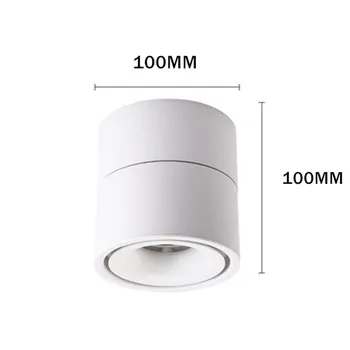 360 Stupňov Otočná Stmievateľné LED Downlight 15W 10W pozadí spot light led Nordic LED Stropné svietidlo 85-265V Krytý Sledovať Lampy