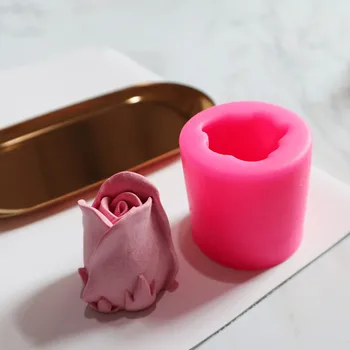 3D Rose Silikónové Formy DIY Ručne vyrábané Mydlo, Aromaterapia Sviečka Plesne, Živice Ornament Nástroj