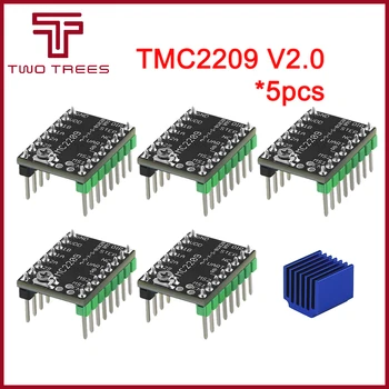 5PSC MKS TMC2209 V2.0 TMC2208 Stepper Motor Ovládač StepStick 2.5 UART Ultra Tiché Pre Gen_LRobin Nano SKR V1.3 Mini E3 Vzdať Sa 3