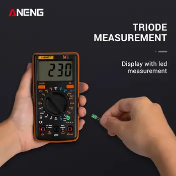 ANENG LCD Podsvietenie Digitálny Multimeter Napätie/Prúd/Odolnosť/NCV Tester Meranie DC Prúd AC Napätie