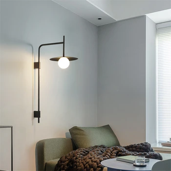 Autor železa držiak nástenné svietidlá moderný loft obývacia izba chodba štúdia uličkou stenu sconces lampy Nordic dánska, spálne, príslušenstvo