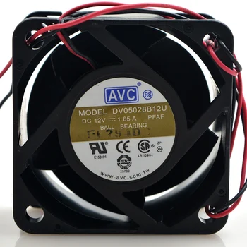 AVC DV05028B12U 5028 50*50*28mm 5cm DC 12V 1.65 4 drôtu server invertor pwm chladiaci ventilátor