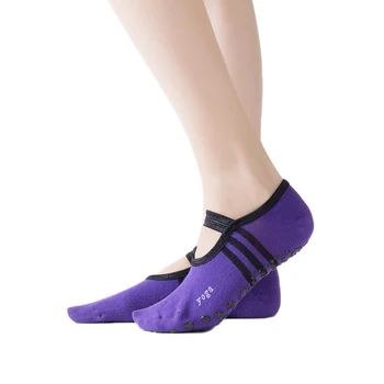 Barra Pilates Žien Balet Jogy Tanec Nízke Pomôcť Ponožky Anti-korčuľovanie Bavlna Členkové Tenisky Veľkosti 5-10 Športové oblečenie Športové Ponožky