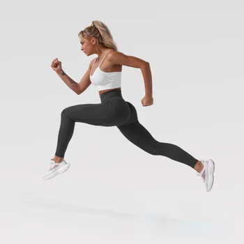Bezšvové Športové Legíny Jóga Nohavice Ženy, Fitness Spandex Silnejšie Scrunch Push Up Cvičenie Telocvični Oblečenie Vysoký Pás Activewear