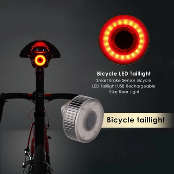 Bicykel zadné svetlo na Bicykel LED Chvost Zadné Svetlo IPX5 MTB, Road Bike Prilba Vonkajšie Batoh Lampa USB Nabíjanie Cyklistické Príslušenstvo
