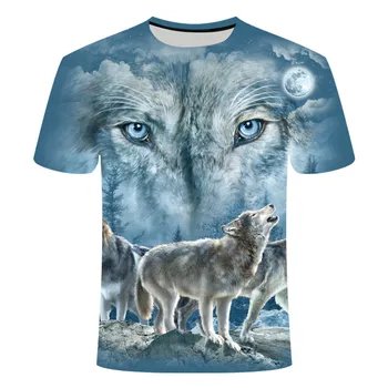 Chladné letné tričko pre chlapcov a dievčatá, módne 3D osobné krátky rukáv deti T-shirt, 2021 vlastné zvierat T-shirt