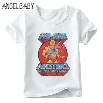 Chlapci/Dievčatá Majstri Vesmíru On-Man Tlač Funny T-shirt Deti Letné Topy Deti Cartoon Bežné Detské tričko,ooo5258