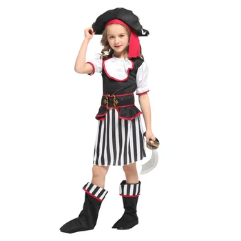 Dievča šaty, oblek Ľahký materiál Slim pirát cosplay kostým dámske oblečenie Polyester materiálu vysokej kvality