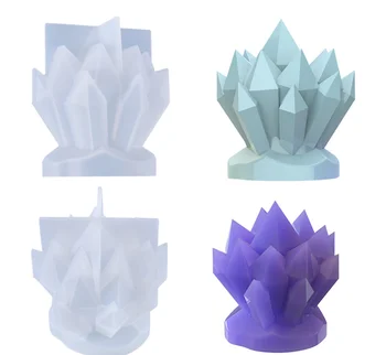 DIY crystal epoxidové formy crystal klastra dekorácie formy sviečka tabuľka šperky silikónové formy