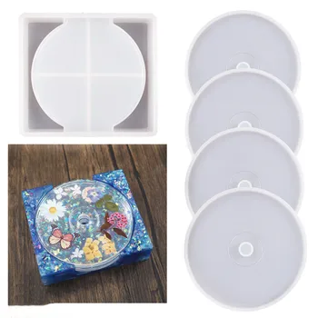 DIY Crystal Epoxidové Živice Formy CD Čaj Dráha Kryt Box Disk Zrkadlo Silikónové Formy Na Živica