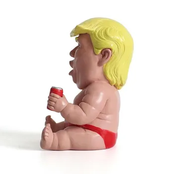 Donald Trump Bábika Prezident Dieťa Obrázok Zábavné Živice Model Ozdoby Trump Obrázok Zbierky Malé Darčeky Tvorivé Socha