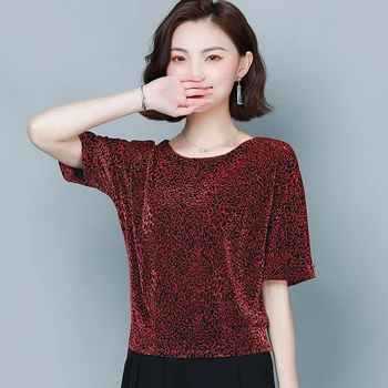 Fashion Elegant Red Black Shine Plus Size 4XL Women Blouses New Glitter Shirt Tops Shiny Sequin Blouse Tunic Women Blouses 9197