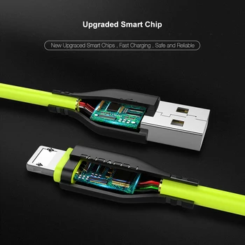 FLOVEME 0,3 m/1m 2v1 Reverzibilné USB Osvetlenie Kábel Pre iPhone Samsung Xiao Micro USB Nabíjací Kábel TPE 2A Plnenie Údaje Combo