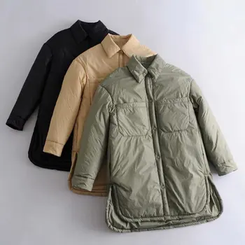 Harajuku Zimná bunda ženy dlhé kabáty a bundy ženy plus veľkosť tričko kabát žena parkas streetwear prešívaná bunda nadrozmerné