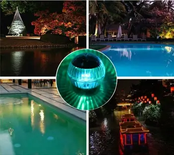 Hot Predaj Plávajúce Svetlo LED Disco Svetlo Bazén Vodotesný LED Solárne Napájanie Multi Farby Vody Drift Lampa Bezpečnosti