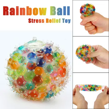 Hubovité Rainbow Loptu Puffer Hračka Stlačiteľný Tlak Hračka odbúranie Stresu Loptu Hračka Anti-stres Vtipné Veci Žart Vtipy pre Dospelých#40