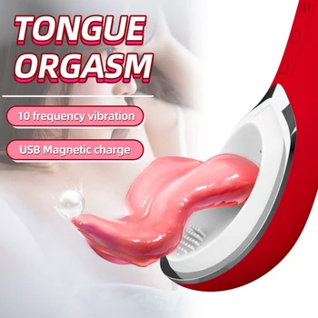 Jazyk Lízanie G Mieste Klitorálny Vibrátor Klitoris Tickler Sexuálne Hračky pre Ženy silný Vibračná Vaginálna Masáž Dospelých Orgazmus Produkty