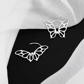Klip Motýľ Náušnice Pre Ženy kórejský Módne Jednoduché Roztomilý Módne kórejský Hot Predaj Nový Trend Študent Strany Šperky BOYULIGE
